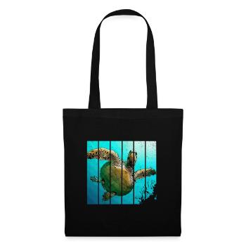 Tortue - Sac en tissu - noir - Devant