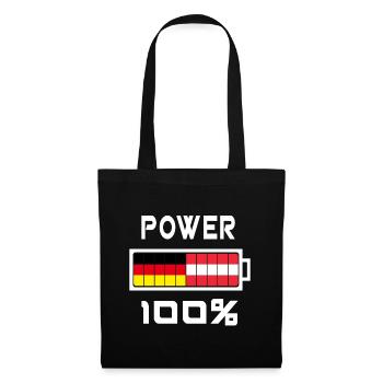 L'Allemagne et l'Autriche Power 100% - Sac en tissu - noir - Devant