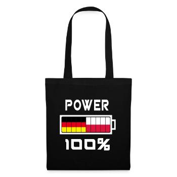 Allemagne et Pologne Power 100% - Sac en tissu - noir - Devant