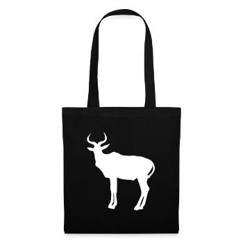 antilope - Sac en tissu - noir - Devant