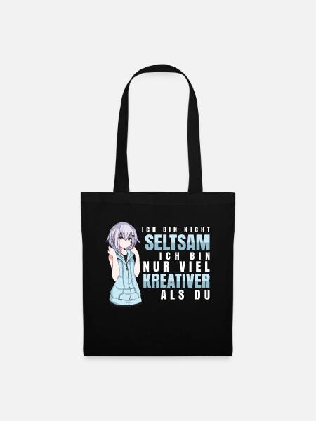 Anime - Kreativer als du - Stoffbeutel - Schwarz
