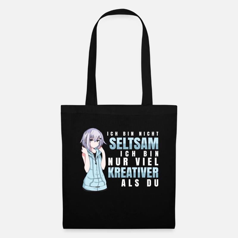 Anime - Kreativer als du - Stoffbeutel - Schwarz