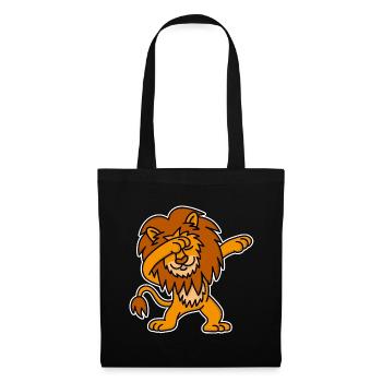Dab dabbing Lion Danse marrant gamins cadeau - Sac en tissu - noir - Devant