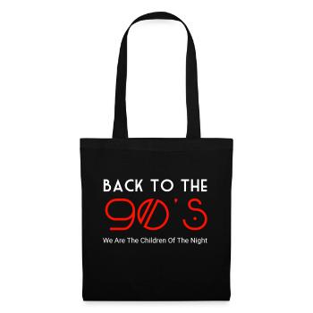 Années 90 - Sac en tissu - noir - Devant