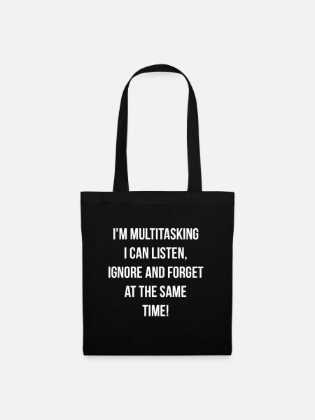 ADHD - Multitasking - Tote Bag - black