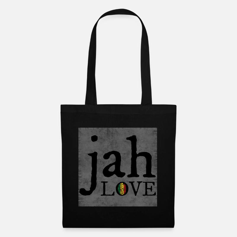 Jah Love Graffiti Design - Stoffbeutel - Schwarz