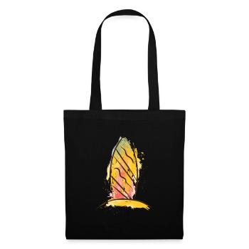Color Splash Surfboard Beach Vibe - Sac en tissu - noir - Devant