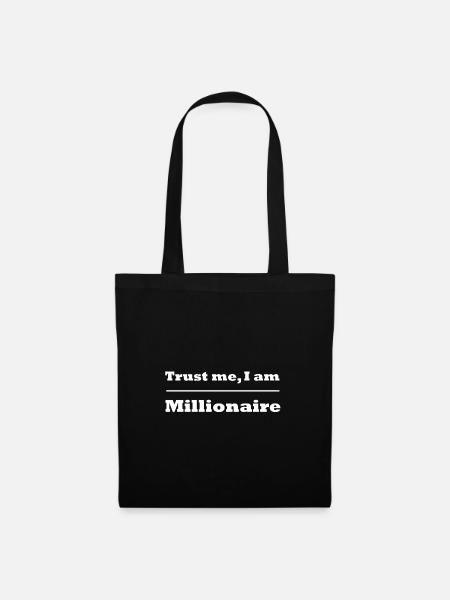 Millionär - Stoffbeutel - Schwarz