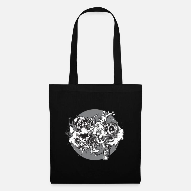 Graffiti mix - Blessed be the fools - Tote Bag - black