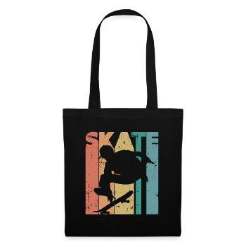 Retro skater, skateboarding, skateboarding, skating - Tote Bag - black - Front