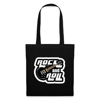 Rock'n'Roll-Musik, Musikstil, Musiker * - Stoffbeutel - Schwarz - Vorne