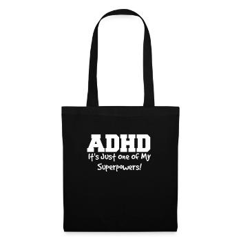 ADHS - Stoffbeutel - Schwarz - Vorne