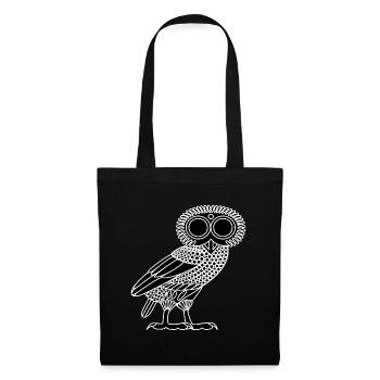 Owl of Athena [Black (owl only)] - Tote Bag - black - Front