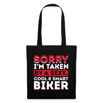 Biker Motorradfahrer Motorrad Motorräder Spruch - Stoffbeutel - Schwarz - Vorne