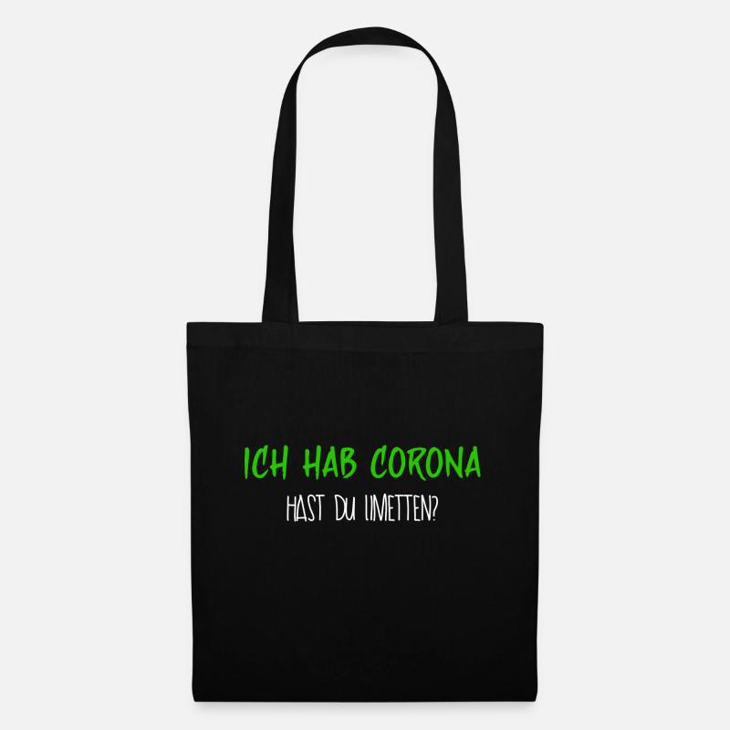 corona - Stoffbeutel - Schwarz