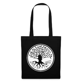 Arbre de vie - Arbre de vie - Sac en tissu - noir - Devant