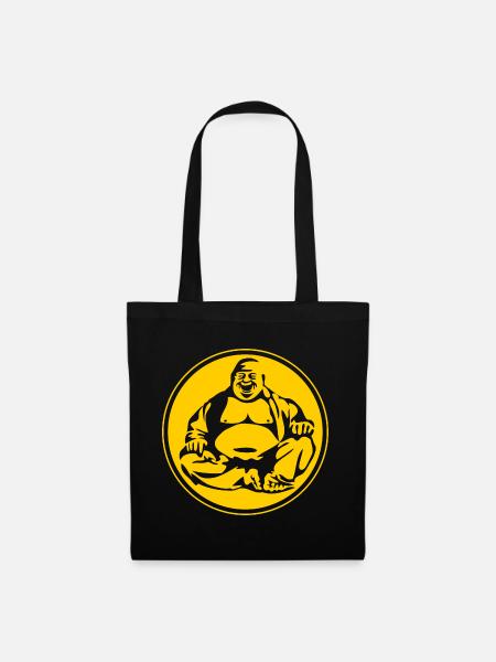 Buddha - Stoffbeutel - Schwarz
