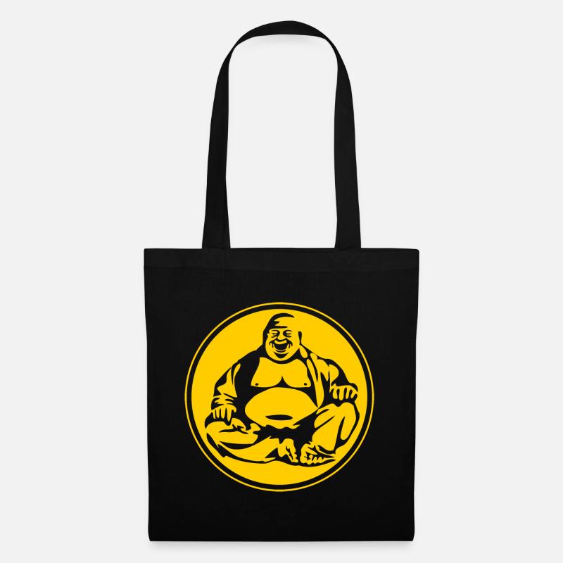 Buddha - Stoffbeutel - Schwarz