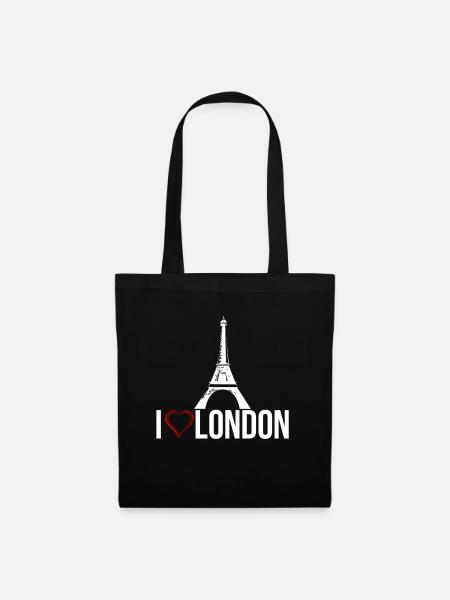 i love london - Tote Bag - black