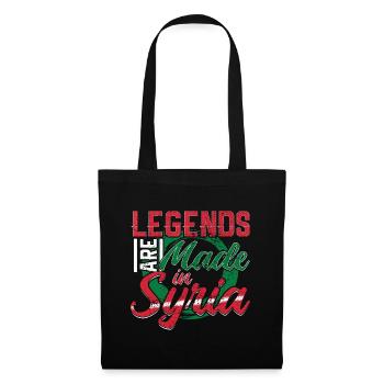 La Syrie - Sac en tissu - noir - Devant
