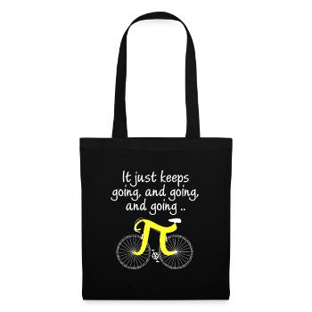 Pi. Just keeps on going. - Tote Bag - black - Front