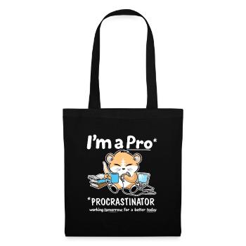 Procrastinator - Tote Bag - black - Front