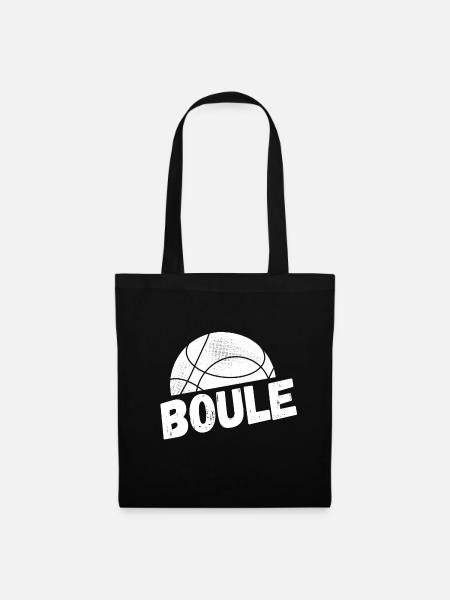 Boule Kugel Petanque Freizeitsport Kugelstoßen - Stoffbeutel - Schwarz