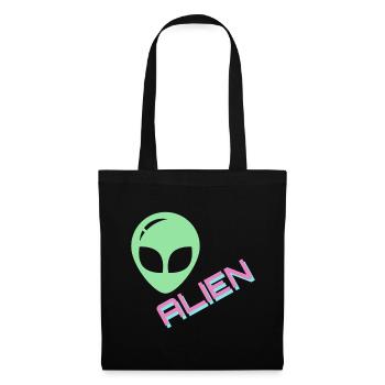alien - Stoffbeutel - Schwarz - Vorne
