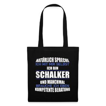 Idée cadeau Schalker - Sac en tissu - noir - Devant