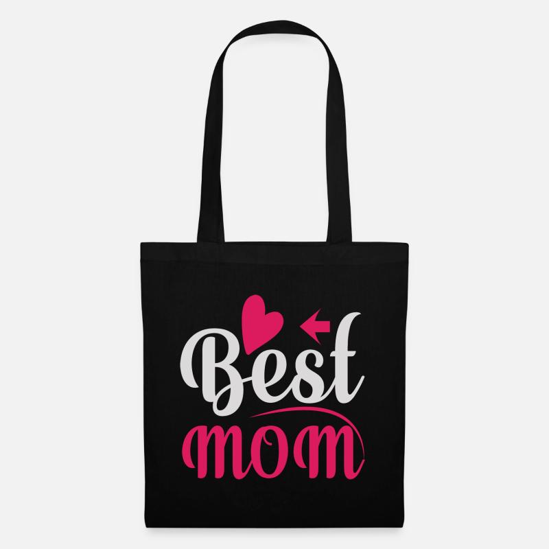 Best Mom - Stoffbeutel - Schwarz