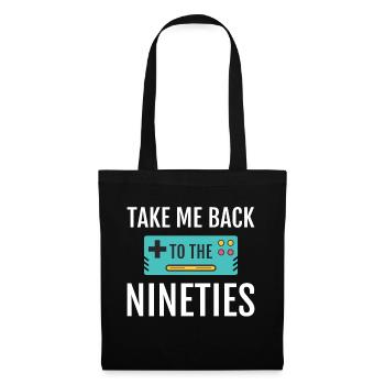 90s Party Disco Retro Revival Festival - Tote Bag - black - Front