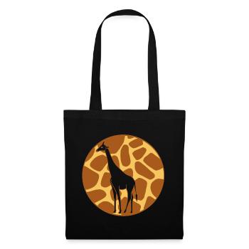 Girafe - Sac en tissu - noir - Devant
