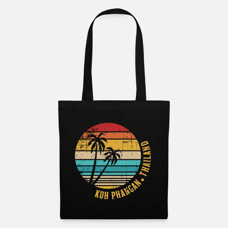 Koh Phangan - Stoffbeutel - Schwarz