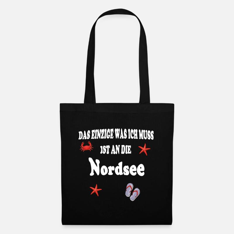 Nordsee - Stoffbeutel - Schwarz