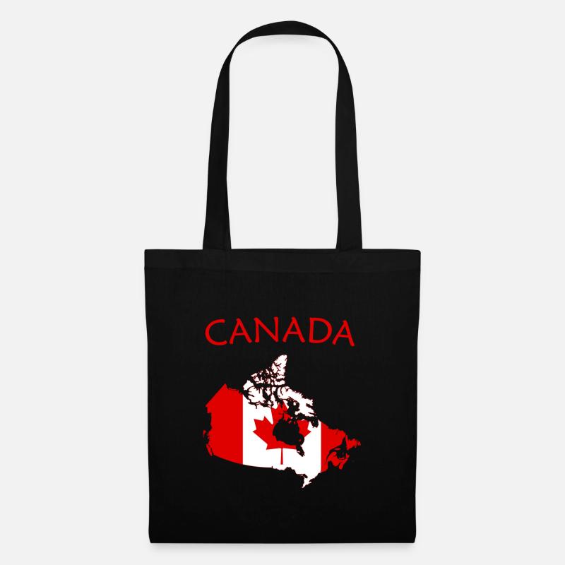 Kanada aus der "Country" -Sammlung - Stoffbeutel - Schwarz