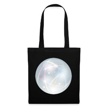 Crystal ball with delicate light reflections in pastel - Tote Bag - black - Front