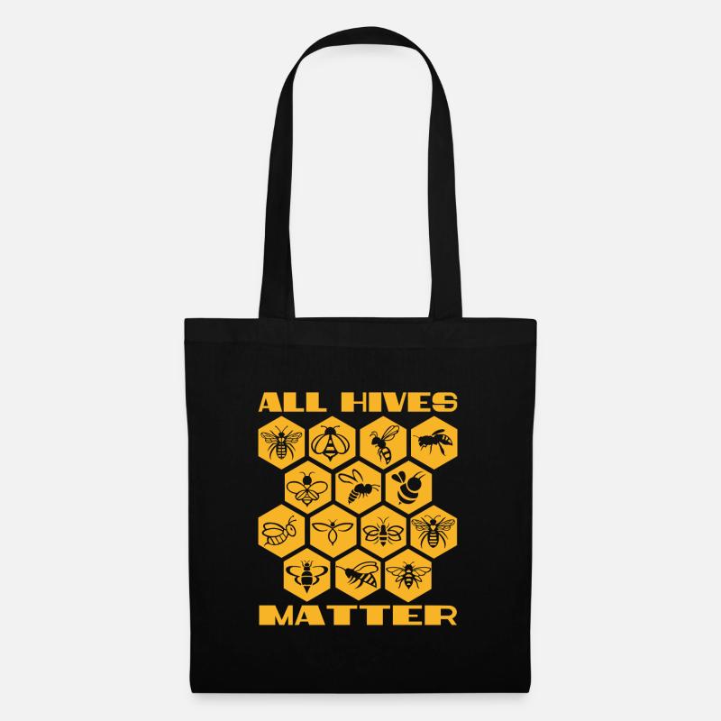 All hives matter, beekeepers, bees, beekeeping - Tote Bag - black