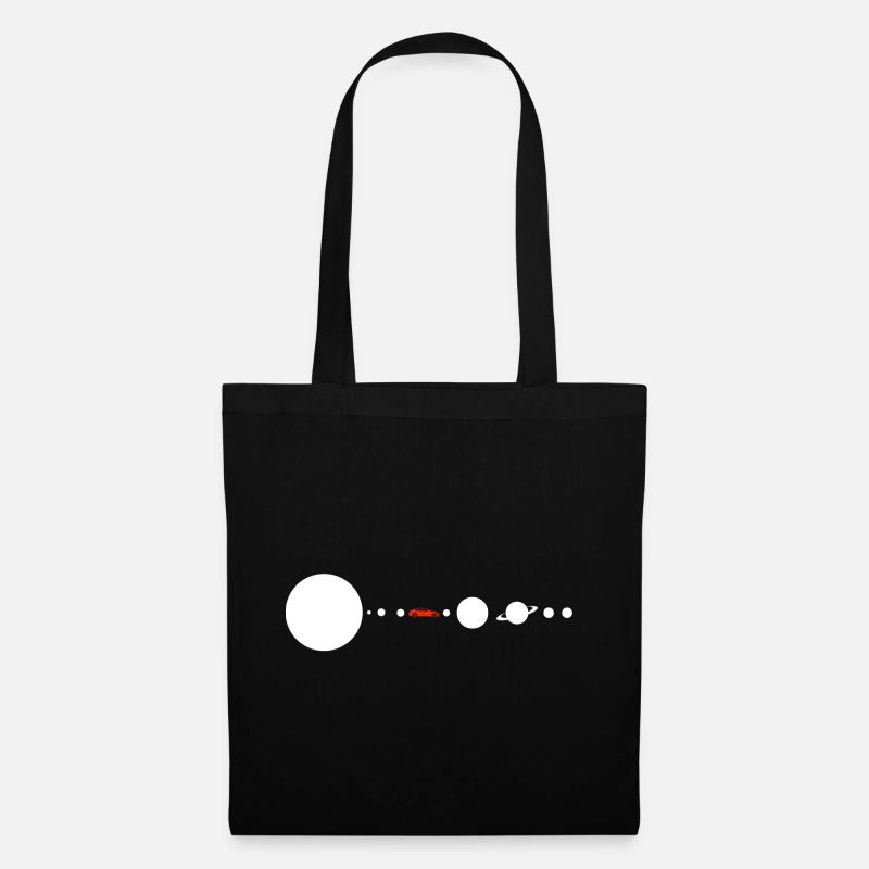 Tesla in Space Solar System SpaceX - Stoffbeutel - Schwarz