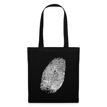 Fingerprint (White) - Tote Bag - black - Front