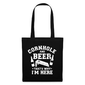 Cornhole - Sac en tissu - noir - Devant