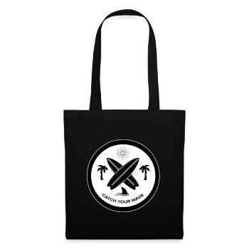 Catch Your Wave - Get Your Wave Surf - Tote Bag - black - Front