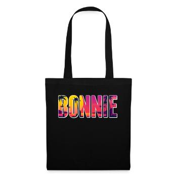 Look partenaire | Bonnie Clyde relation chérie couple - Sac en tissu - noir - Devant