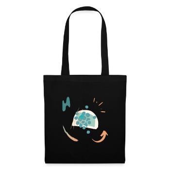 Casual design with color gradient - Tote Bag - black - Front