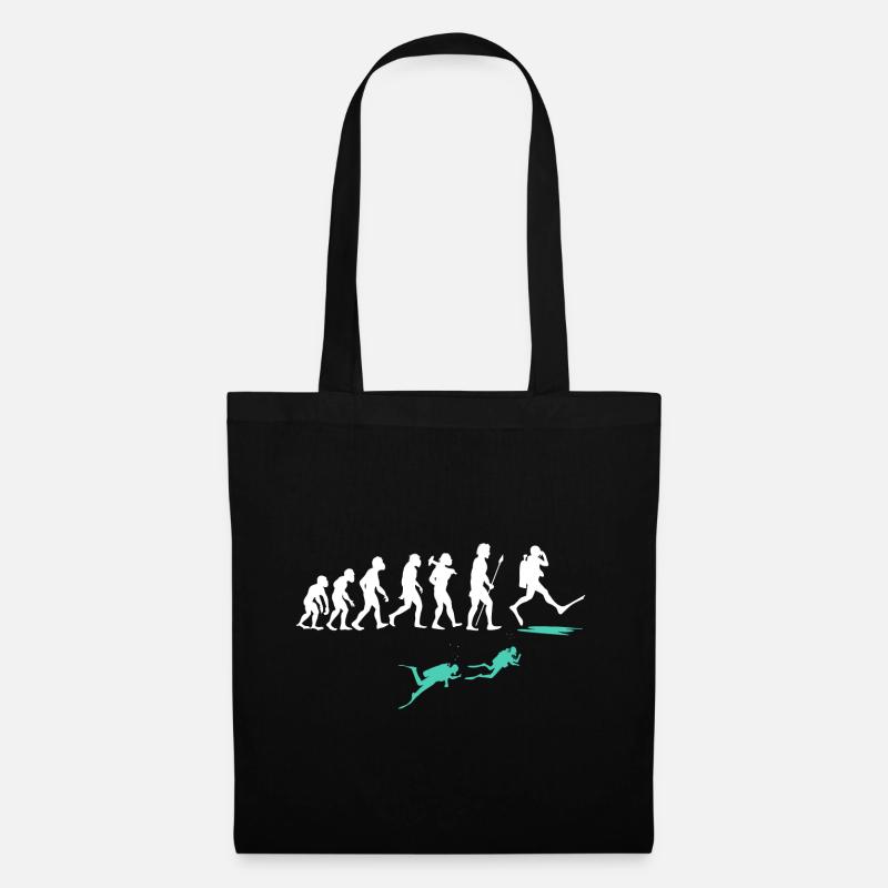 Evolution de la plongée drôle - Sac en tissu - noir