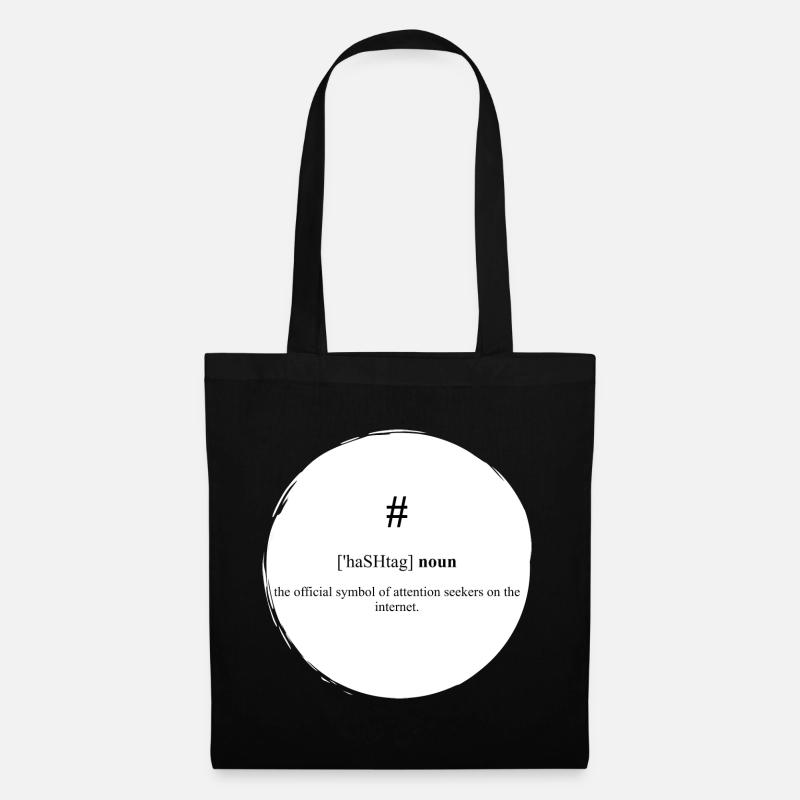 # (Hashtag) Definition Dictionary - Stoffbeutel - Schwarz