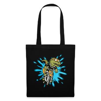 Alligator motocross - Tote Bag - black - Front