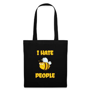 Funny bee - Tote Bag - black - Front