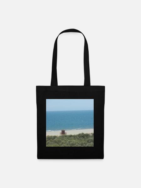 Strand Spanien Urlaub Ferien Reise Meer - Stoffbeutel - Schwarz