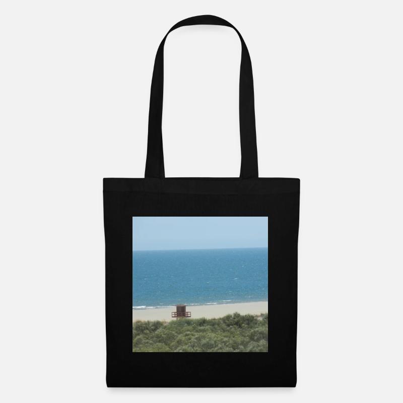 Strand Spanien Urlaub Ferien Reise Meer - Stoffbeutel - Schwarz