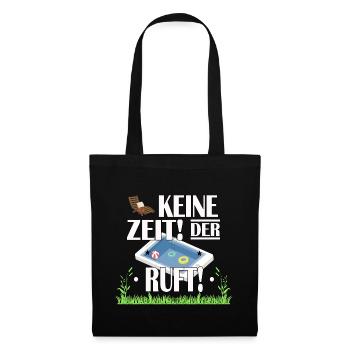 Keine Zeit! Der Pool ruft! T-Shirt Design - Stoffbeutel - Schwarz - Vorne